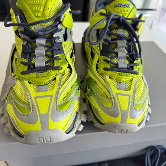 BALENCIAGA Track 2 Acid Neon Athletic Trainer Sneakers - slightly worn - Picture 10 of 10